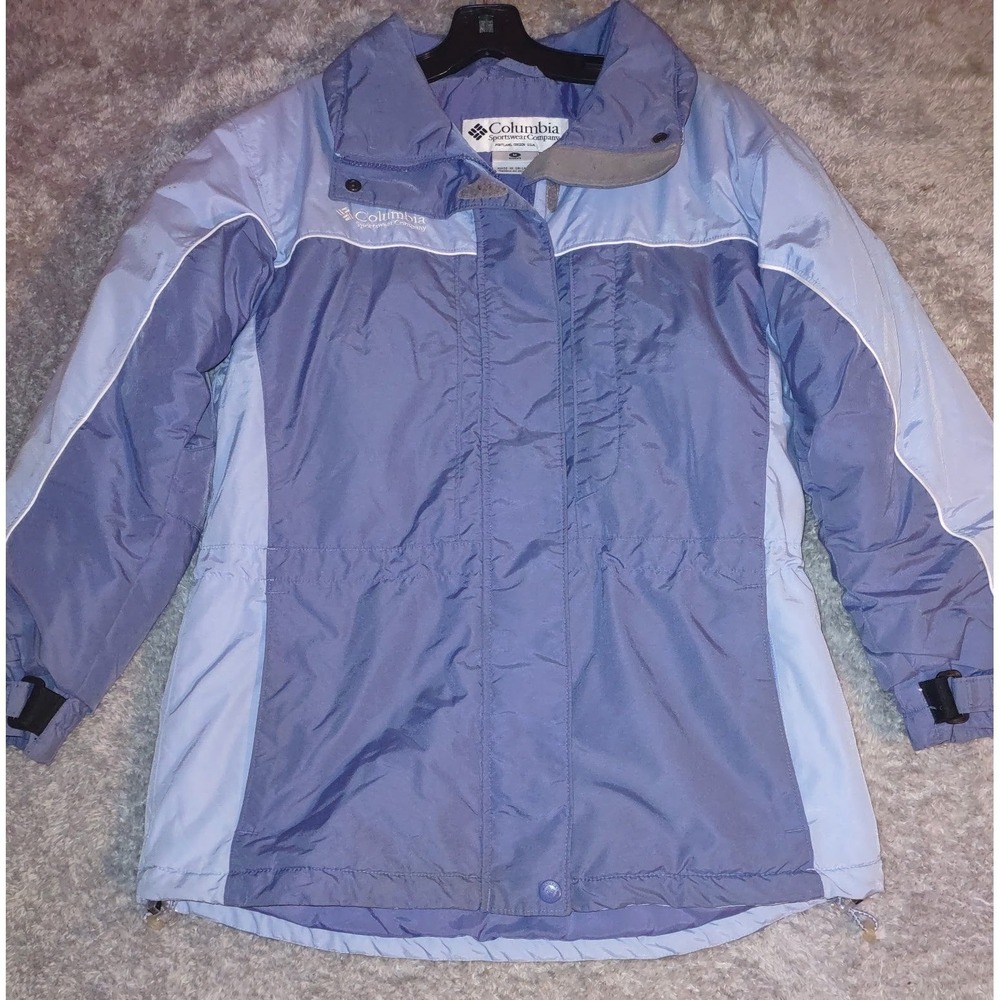 Columbia Sportswear Womens M Jacket Insulated 2-tone Blue Fall Winter Sri Lanka